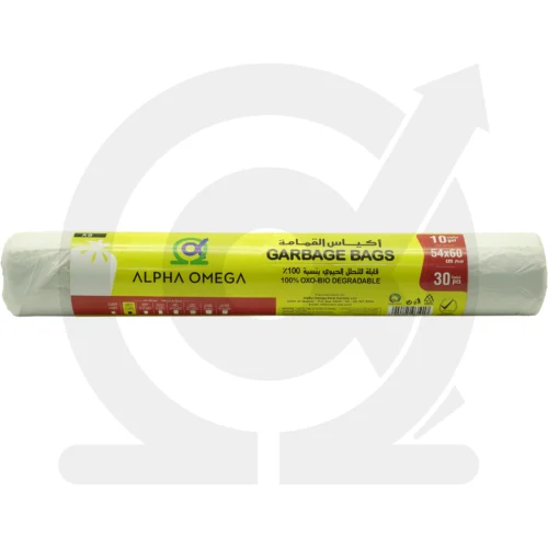 Garbage Bag 54 x 60 cm (10 gallons), White, 30 pcs